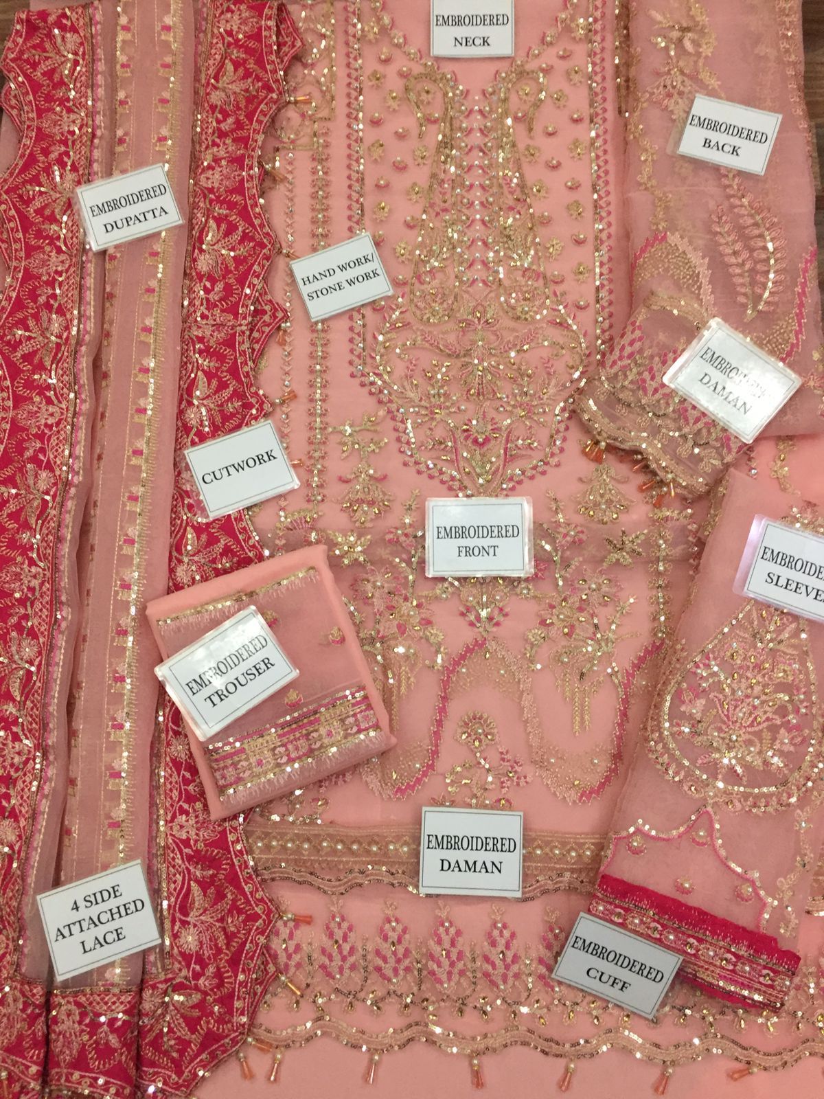 Afrozeh Organza Suit-Aarasta