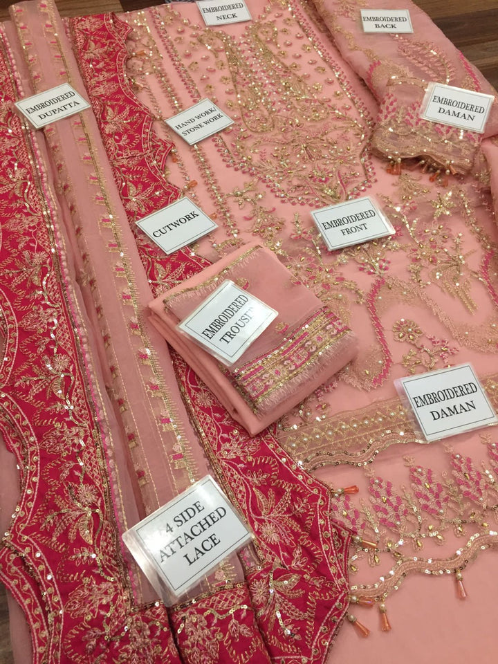 Afrozeh Organza Suit-Aarasta