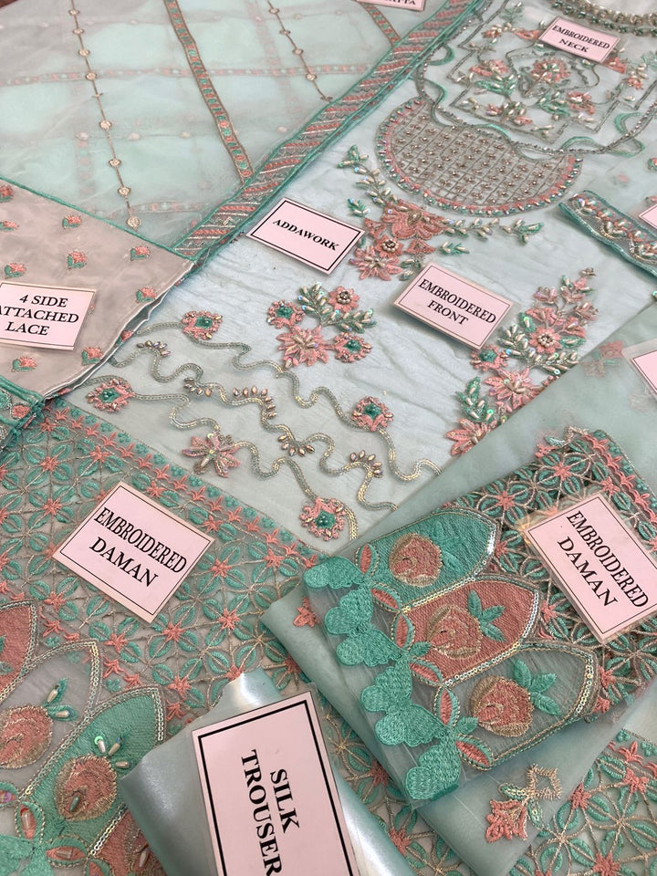 Afrozeh Organza Suit-Aarasta