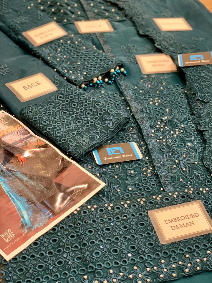 Afrozeh Organza Suit-Aarasta