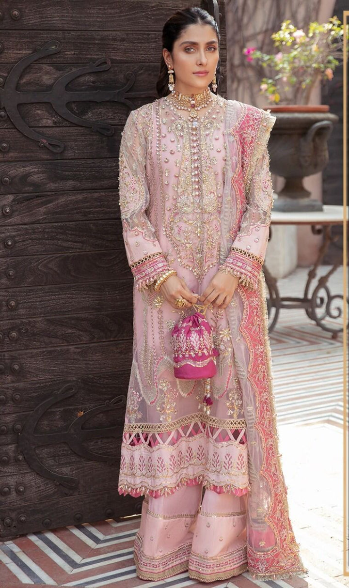 Afrozeh Organza Suit-Pink-Organza-Aarasta