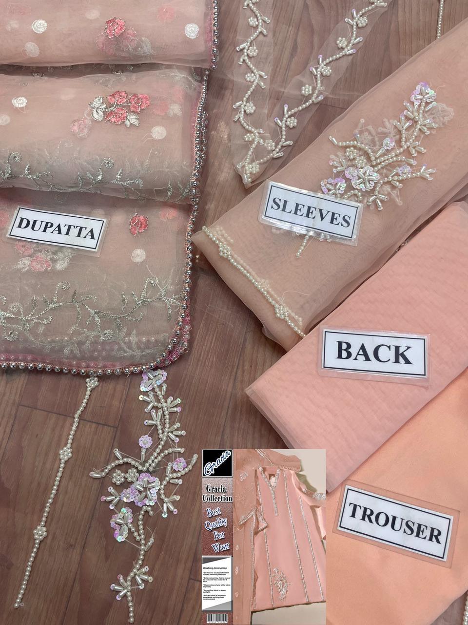 Agha Noor Organza Suit-Aarasta