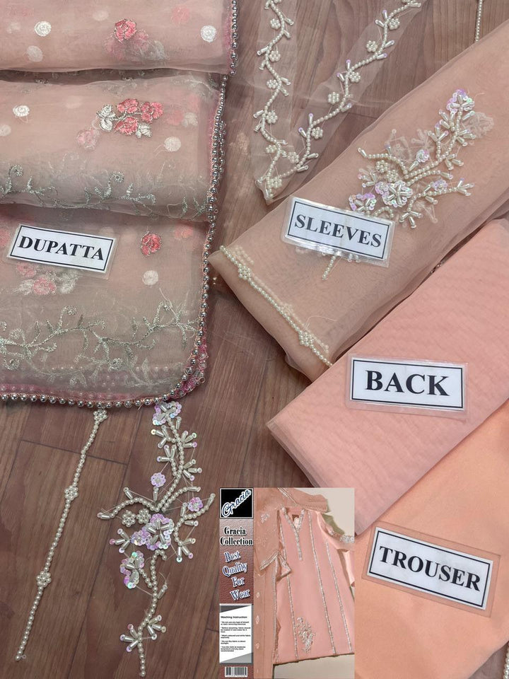 Agha Noor Organza Suit-Aarasta
