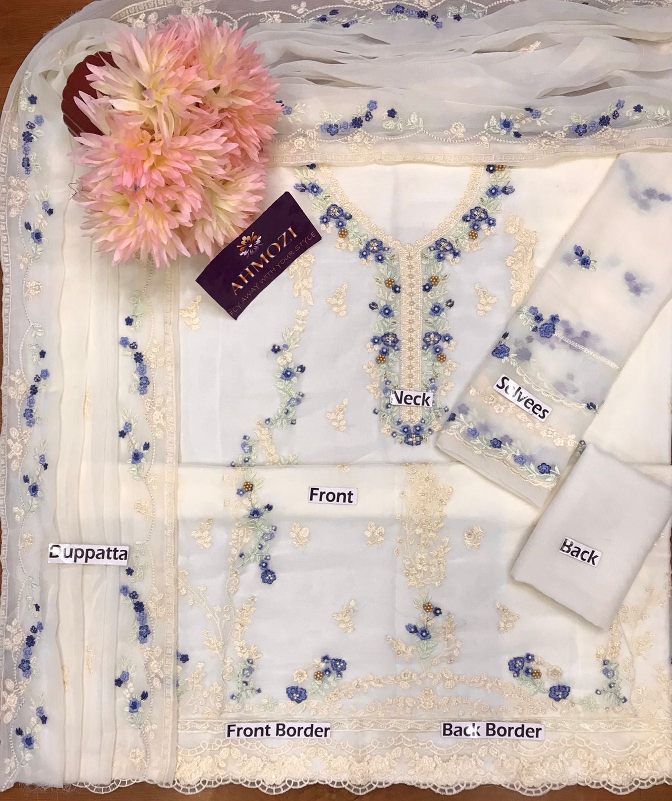 Agha Noor Chiffon Suit-Aarasta