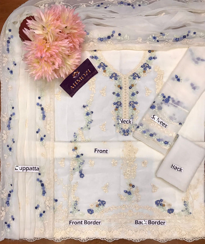 Agha Noor Chiffon Suit-Aarasta