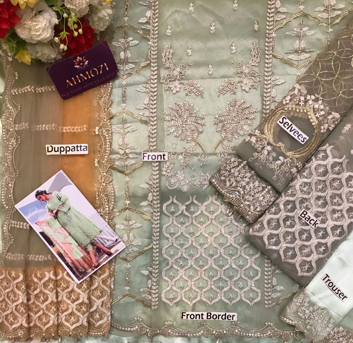 Agha Noor Organza Suit-Aarasta