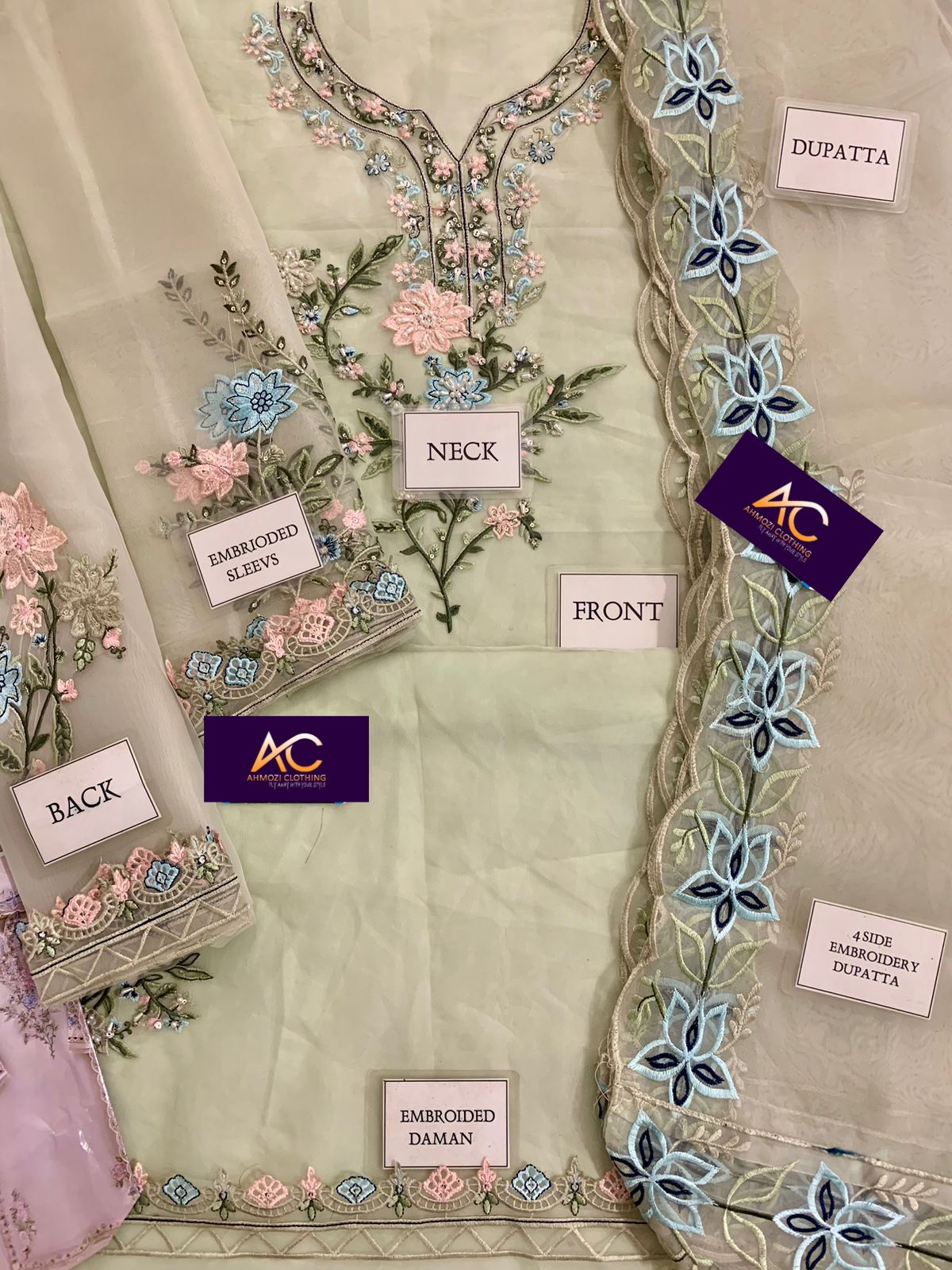 Agha Noor Organza Suit-Aarasta