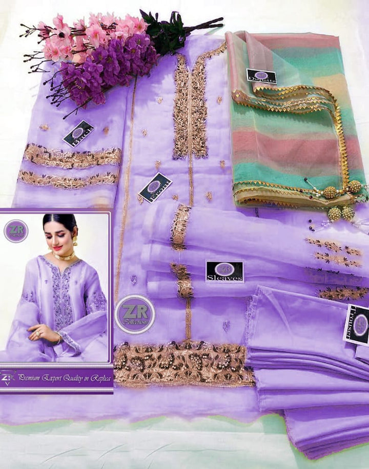Agha Noor Organza Suit-Aarasta