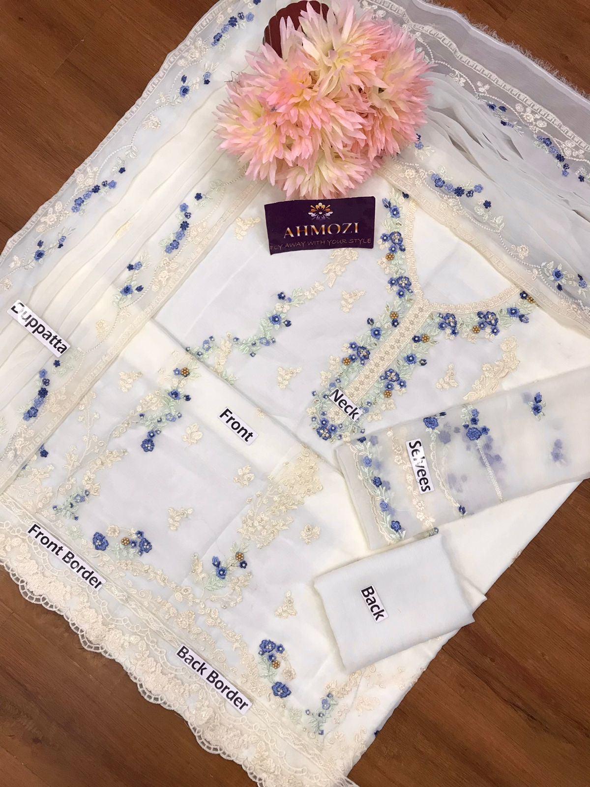 Agha Noor Chiffon Suit-Aarasta