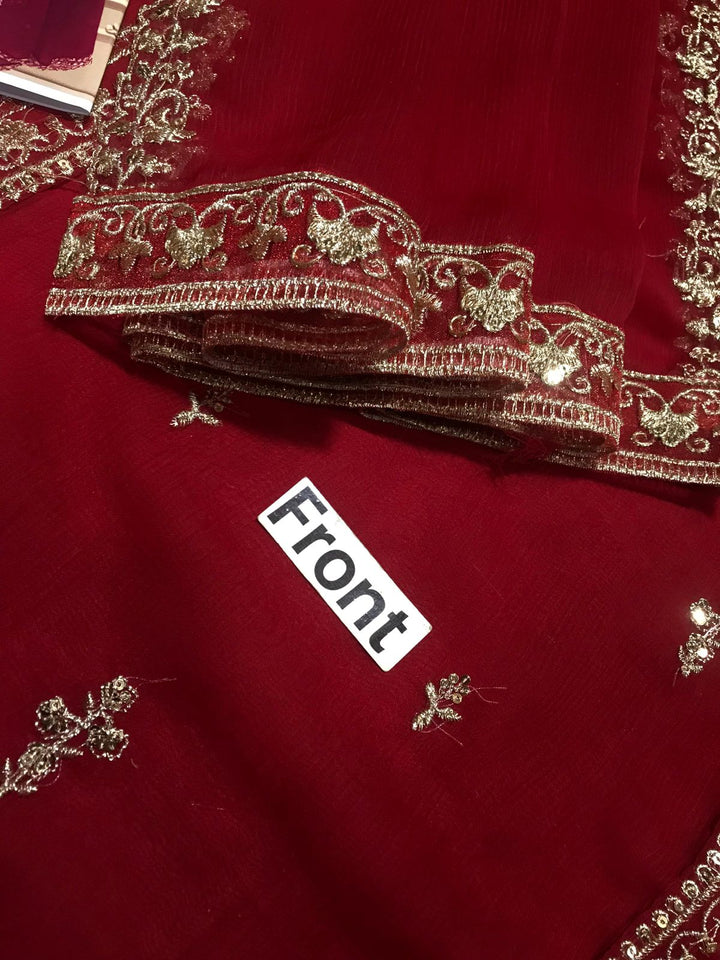 Agha Noor Chiffon Suit-Aarasta