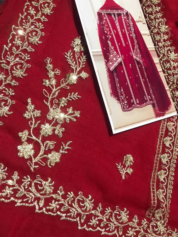 Agha Noor Chiffon Suit-Aarasta