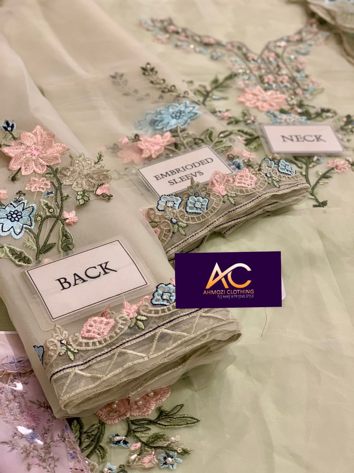 Agha Noor Organza Suit-Aarasta