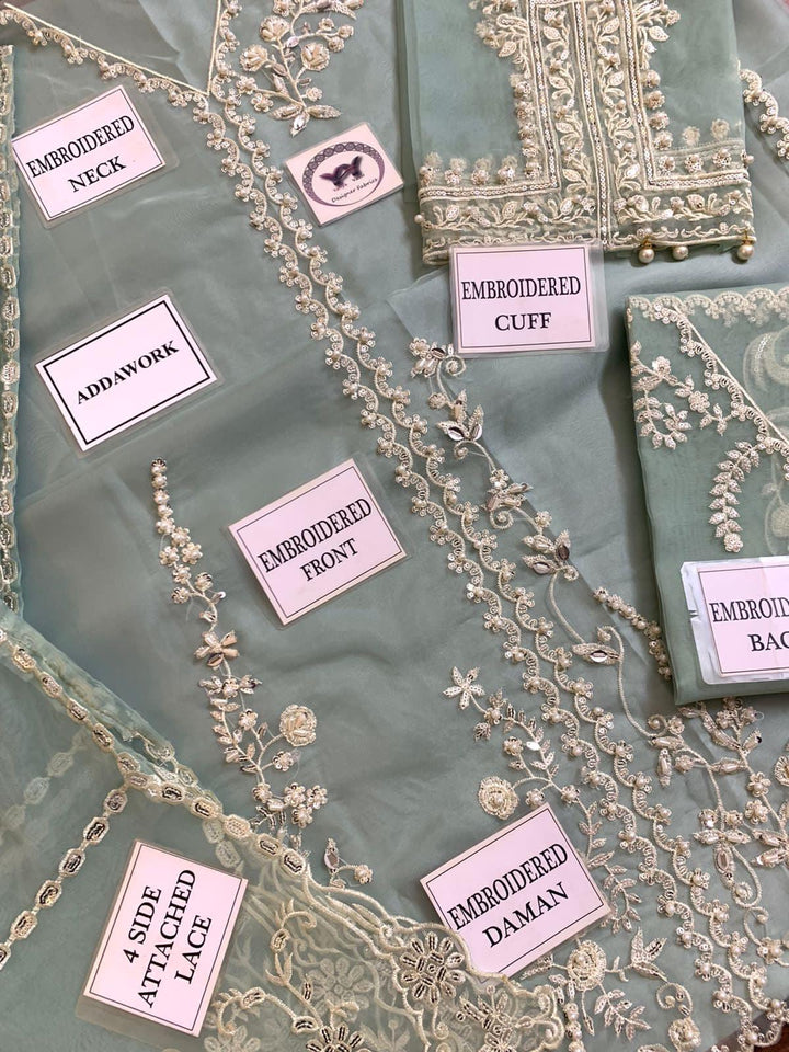 Agha Noor Organza Suit-Aarasta