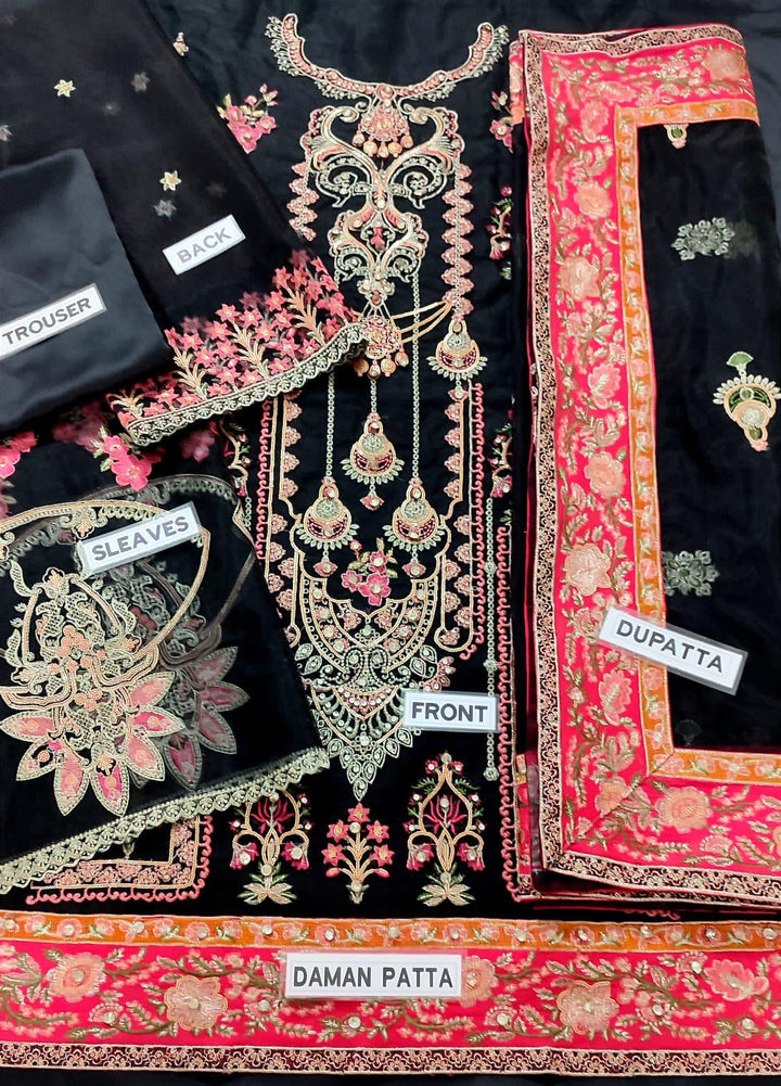 Akbar Aslam Organza Suit-Aarasta