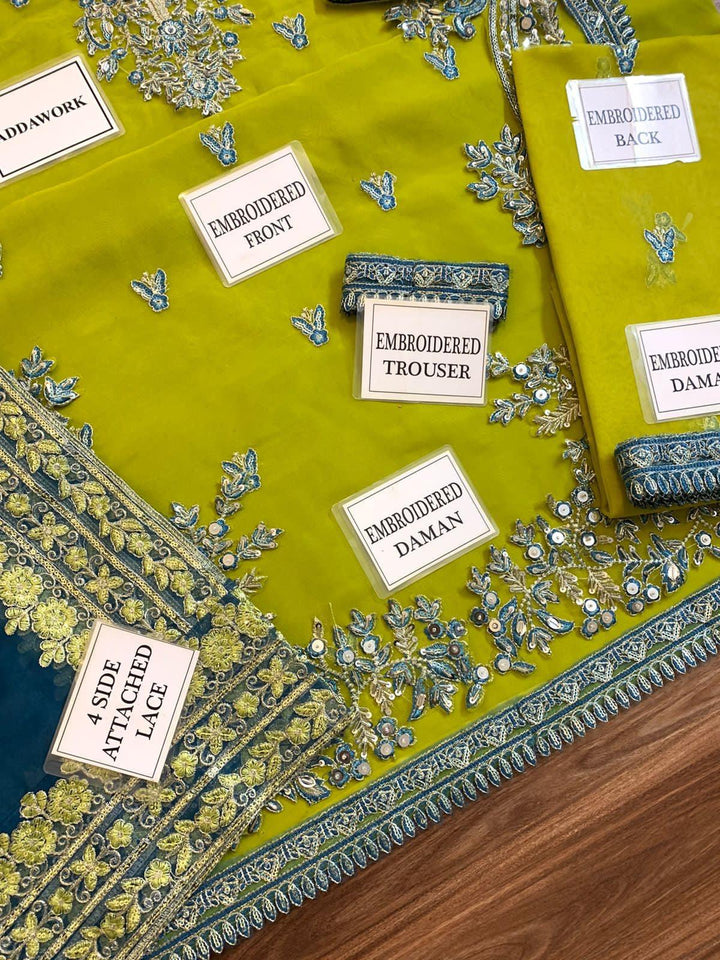 Akbar Aslam Organza Suit-Aarasta