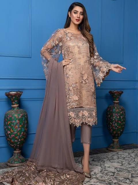 Akbar Aslam Net Suit-Grey-Net-Aarasta