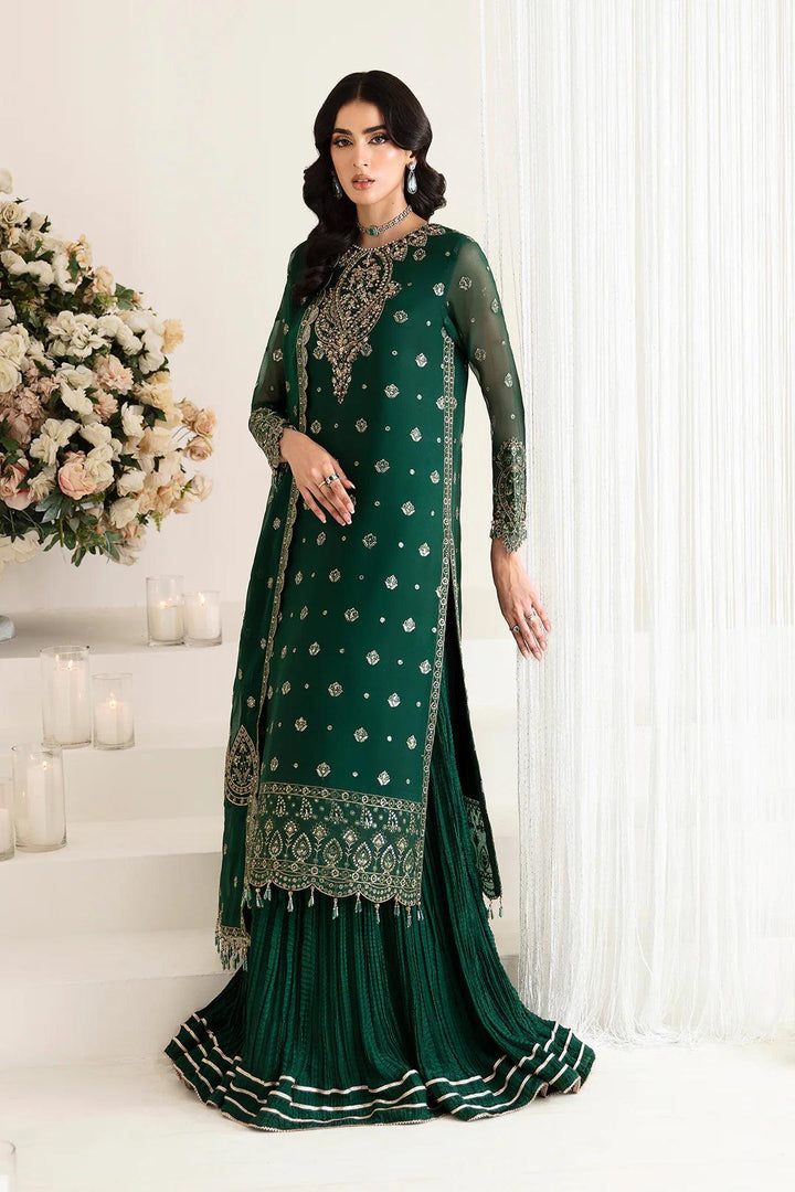 Alizeh Chiffon Suit-Green-Chiffon-Aarasta