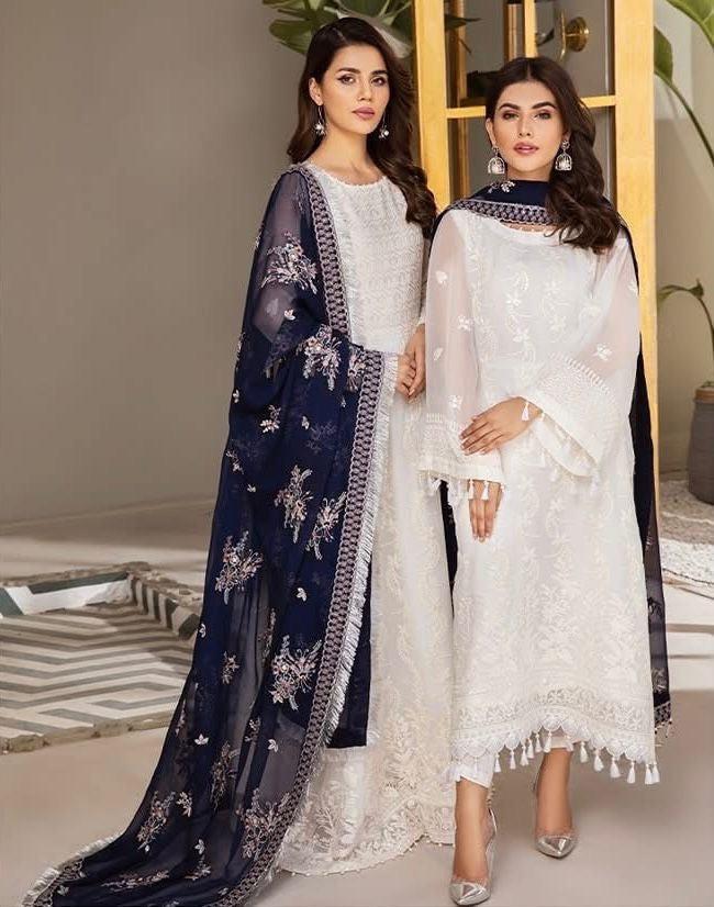 Alizeh Chiffon Suit-White-Chiffon-Aarasta