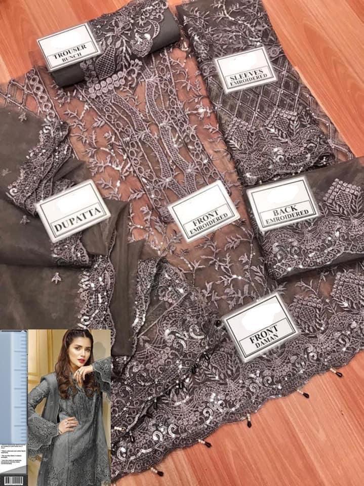 Anaya Organza Suit-Aarasta