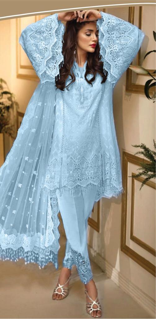 Anaya Organza Suit-Aarasta
