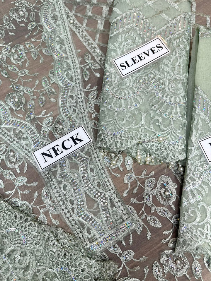 Anaya Organza Suit-Aarasta