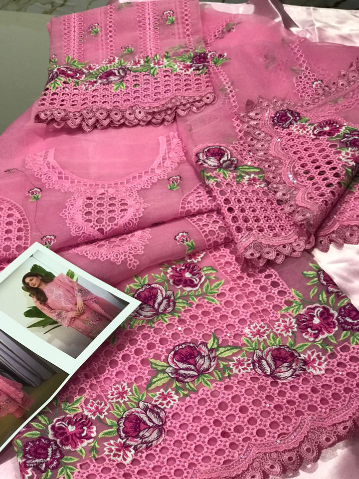 Aneela's Organza Suit-Aarasta