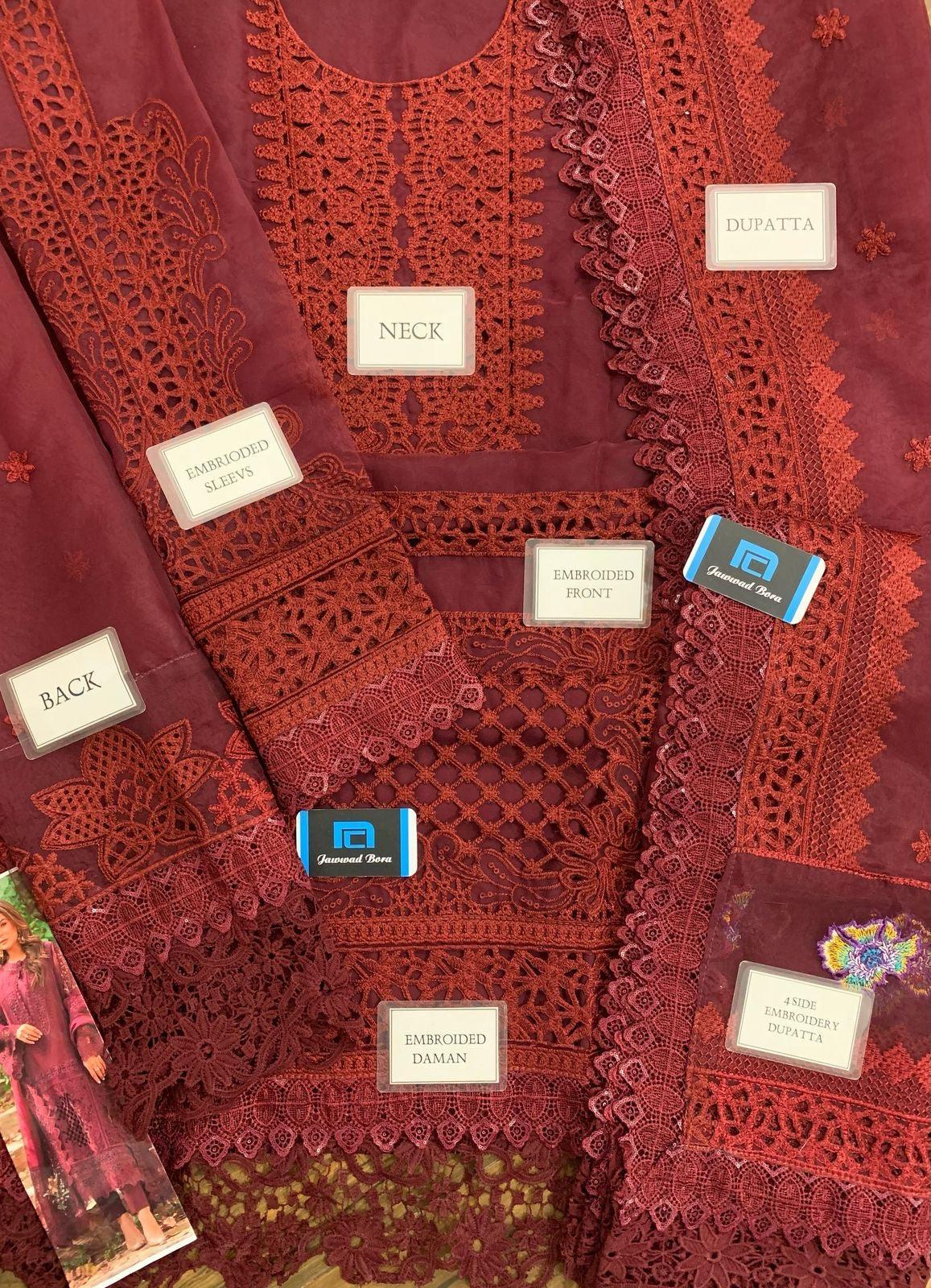 Aneela's Organza Suit-Aarasta