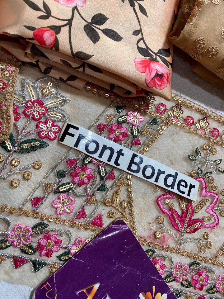 Aneelas Organza Suit-Aarasta