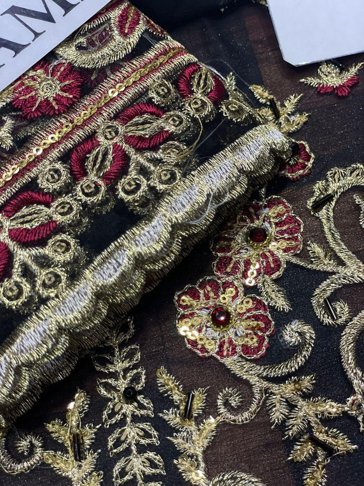 Asim Jofa Chiffon Suit-Aarasta