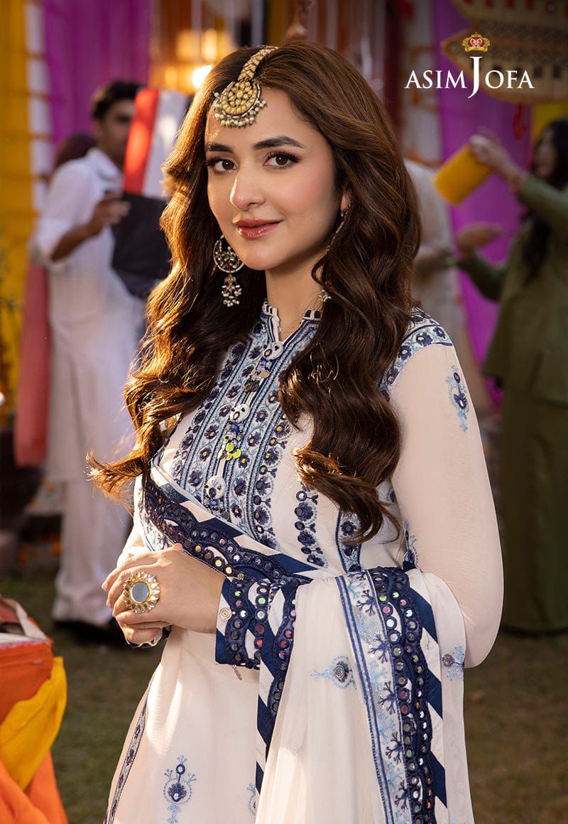 Asim Jofa Chiffon Suit-Aarasta