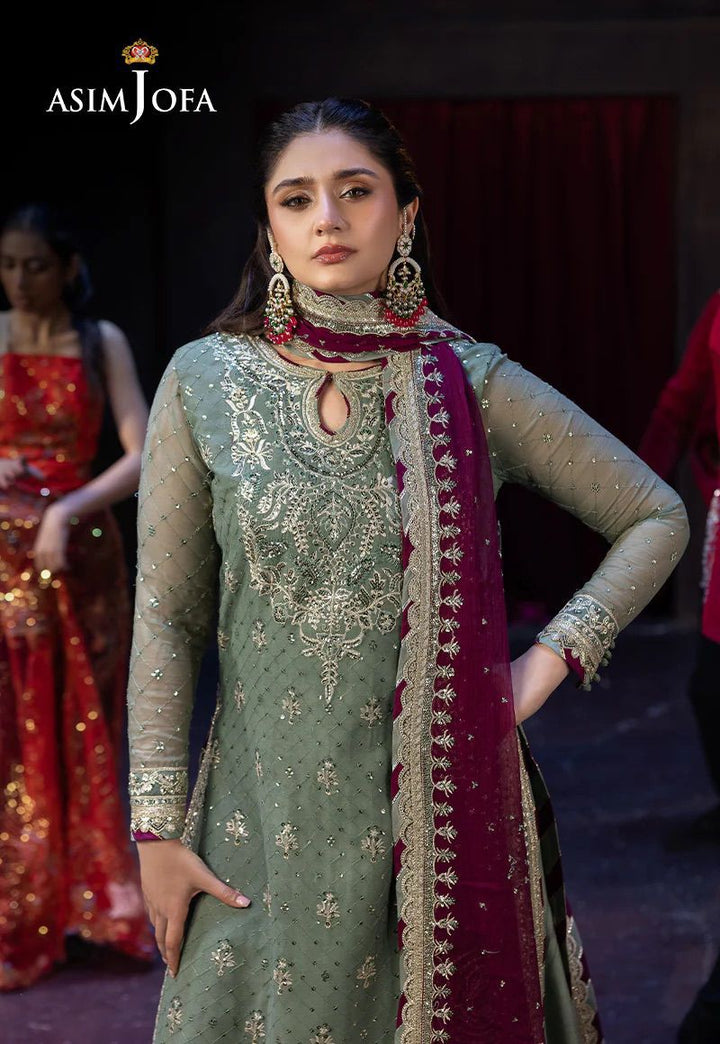 Asim Jofa Chiffon Suit-Aarasta