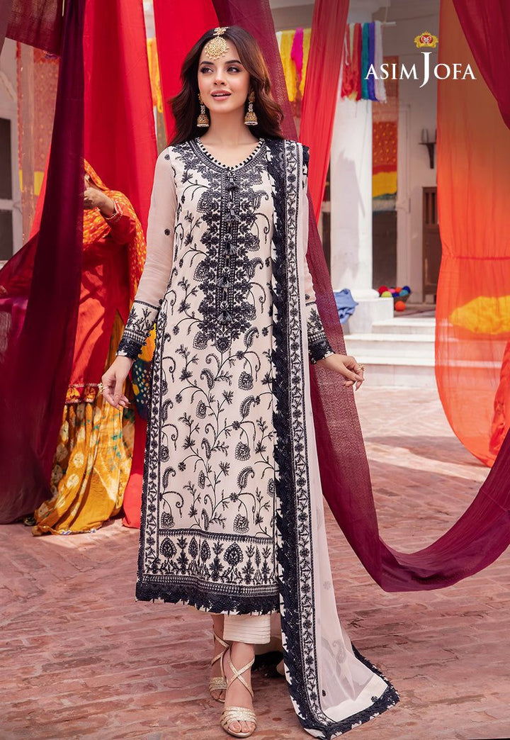 Asim Jofa Chiffon Suit-Aarasta