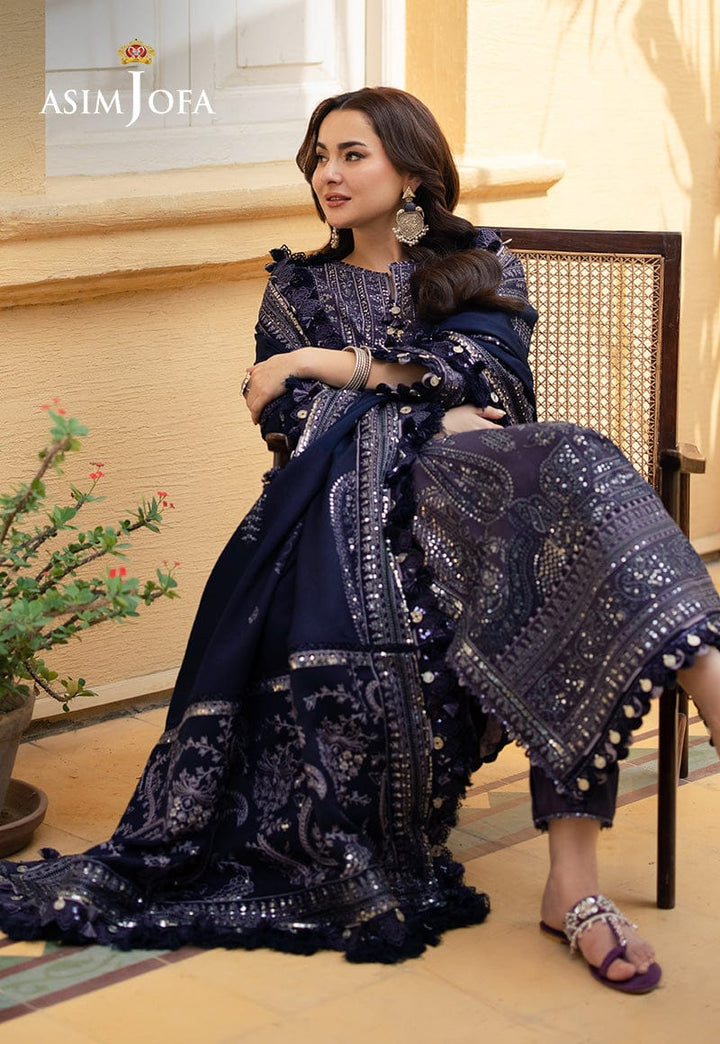 Asim Jofa Chiffon Suit-Aarasta