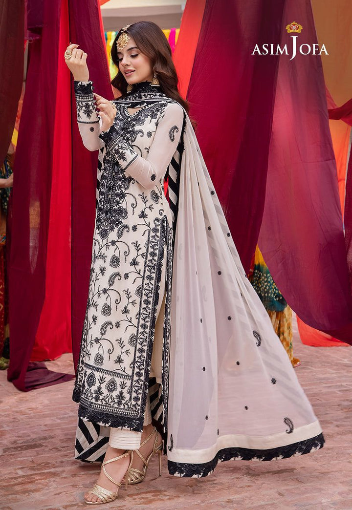 Asim Jofa Chiffon Suit-Aarasta