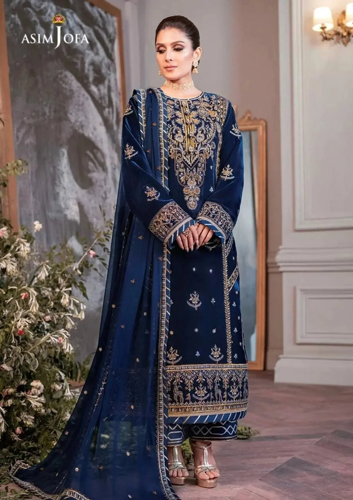 Asim Jofa Velvet Suit-Aarasta