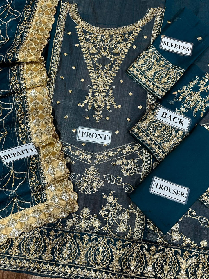 Asim Jofa Chiffon Suit-Aarasta