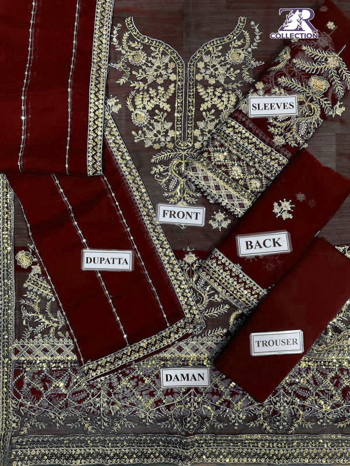 Asim Jofa Chiffon Suit-Aarasta