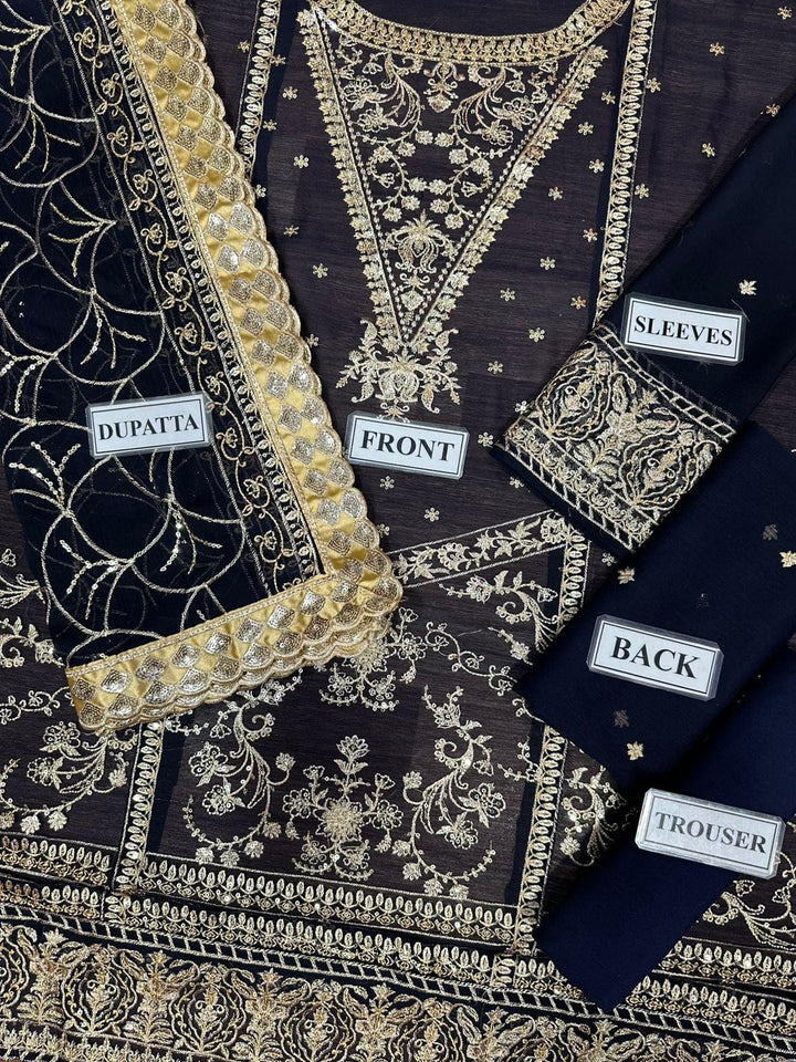 Asim Jofa Chiffon Suit-Aarasta