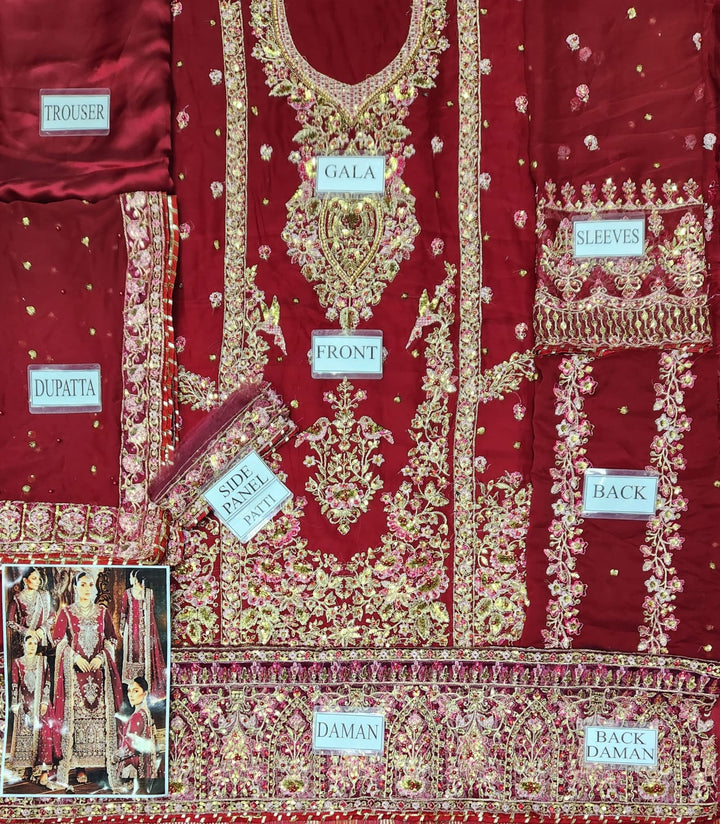 Asim Jofa Chiffon Suit-Aarasta