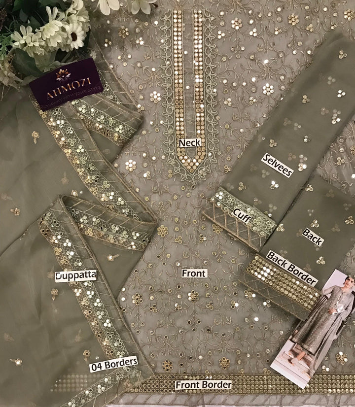 Asim Jofa Chiffon Suit-Aarasta