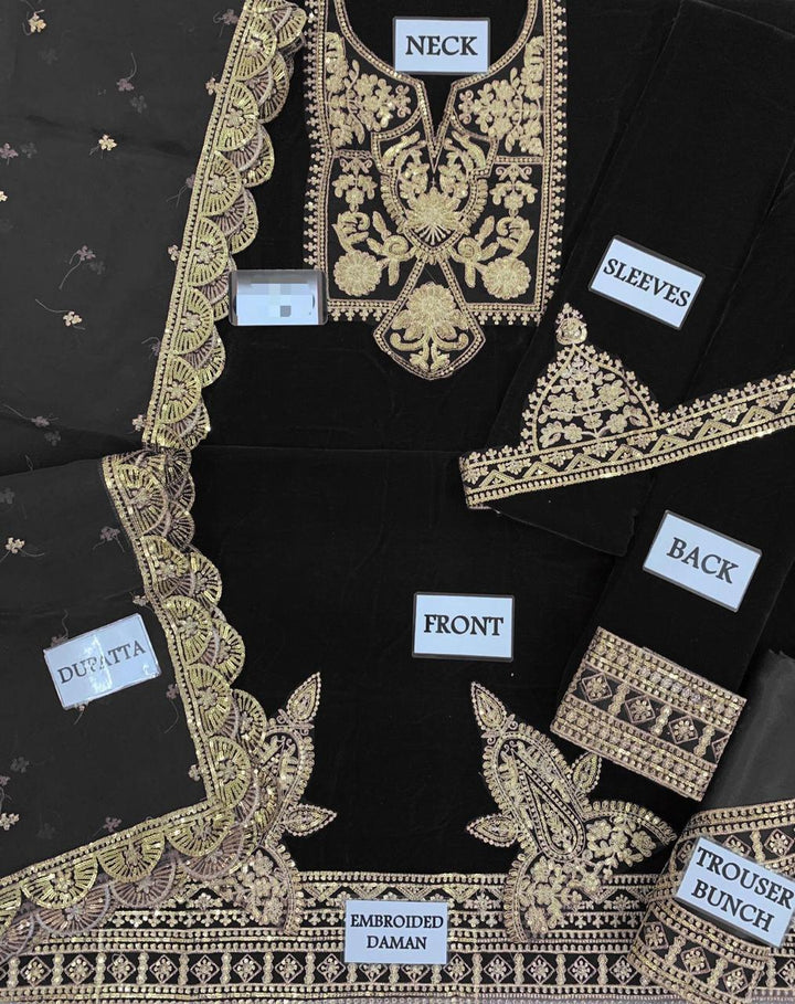 Asim Jofa Velvet Suit-Aarasta