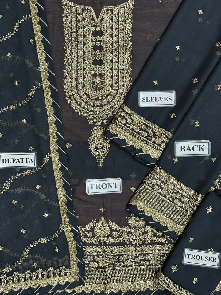 Asim Jofa Chiffon Suit-Aarasta