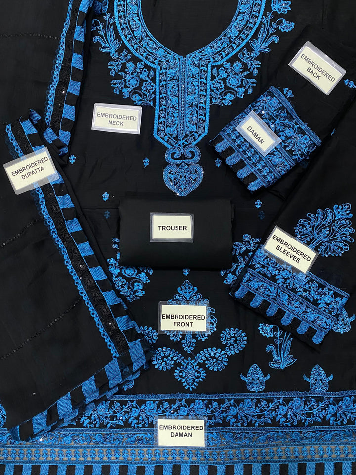 Asim Jofa Chiffon Suit-Aarasta