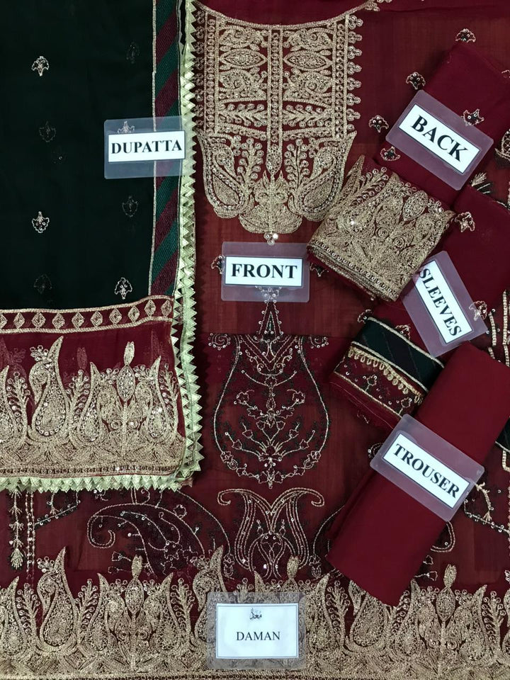 Asim Jofa Chiffon Suit-Aarasta