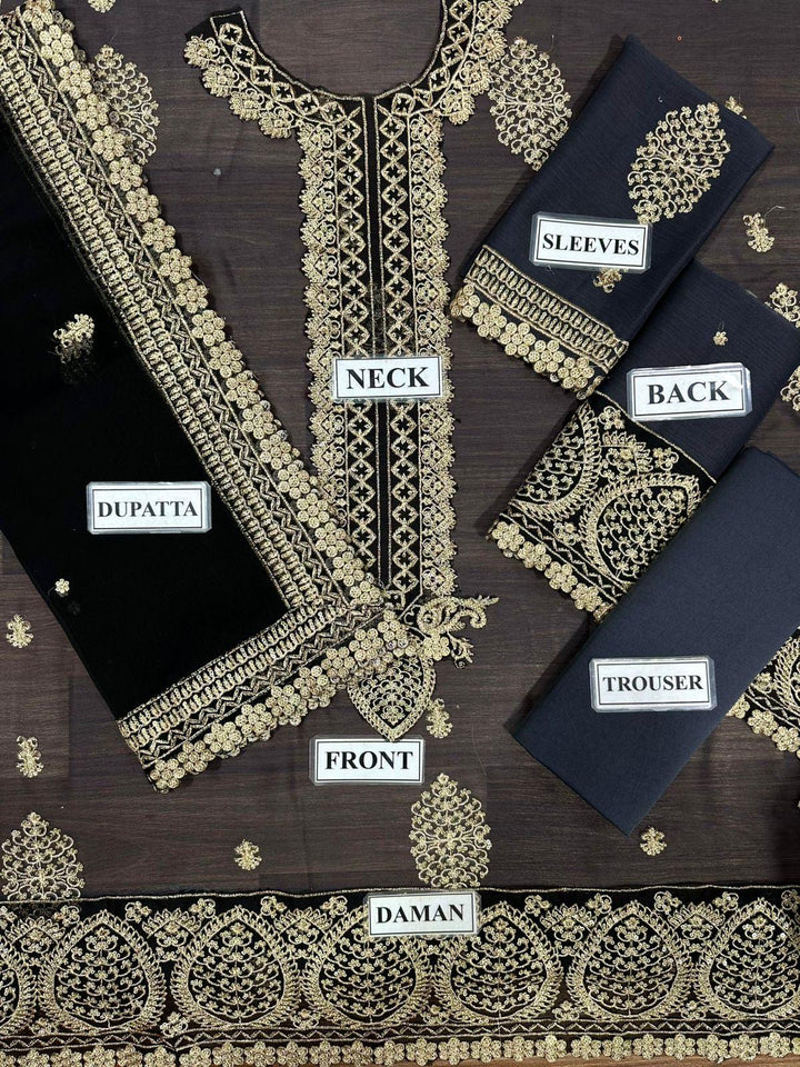 Asim Jofa Chiffon Suit-Aarasta