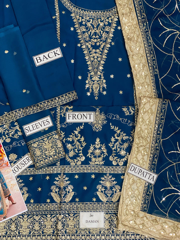 Asim Jofa Chiffon Suit-Aarasta