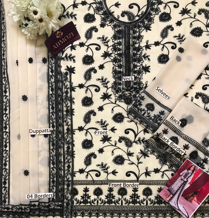 Asim Jofa Chiffon Suit-Aarasta