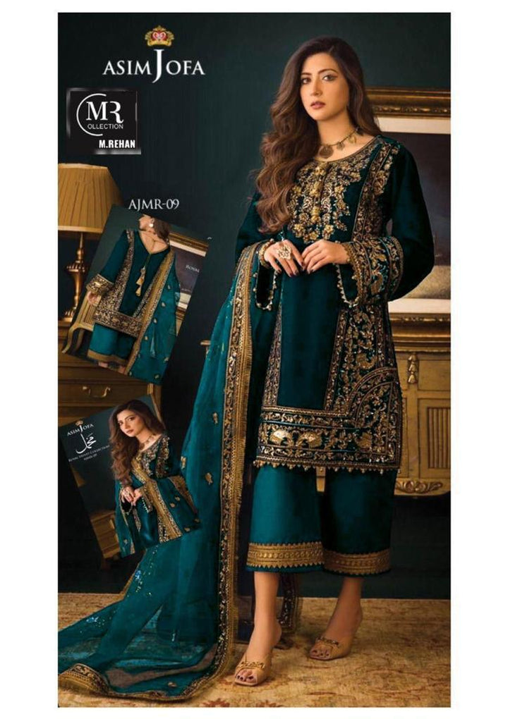 Asim Jofa Velvet Suit-Aarasta