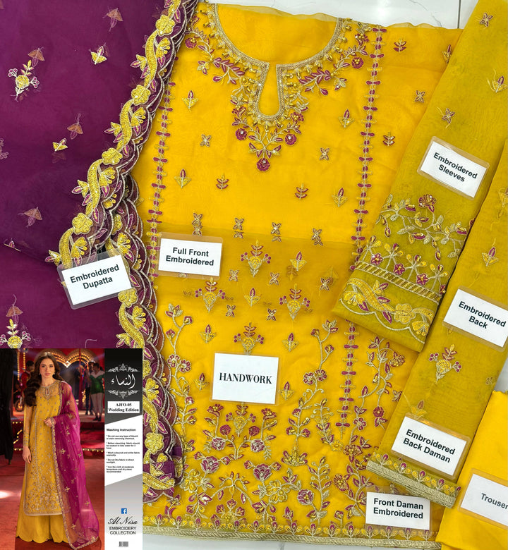 Asim Jofa Organza Suit-Aarasta