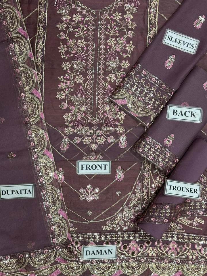 Asim Jofa Chiffon Suit-Aarasta